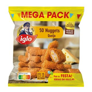 Nuggets de Frango e Queijo Capitão Iglo (1,080 gr  (50 un))