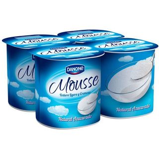 Mousse Natural Azucarado Danone, Pack 4X65 Gr. (17001223)