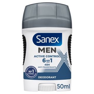 Desodorante Stick Men Active Control 6 en 1 48h Anti-Transpirante - Sanex - 50 ml 8714789828558
