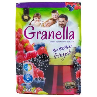 Granella Napój herbaciany o smaku owoców leśnych rozpuszczalny, 400 g