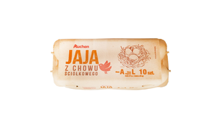 Auchan - Jaja ściółkowe rozmiar L - 10 sztuk