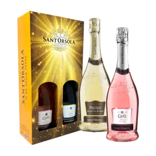 Sant'Orsola Spumante Cuvée Rosa 75cl & Cuvée Blanc De Blancs 75cl