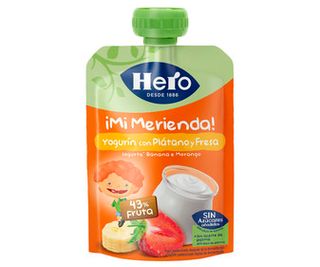 Pouch Merienda Yogur Platano Fresa Hero Nanos 100 G