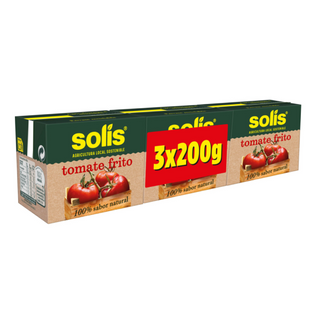 Solís Tomate Frito Tripack Brik Sin Gluten Pack 3x200g