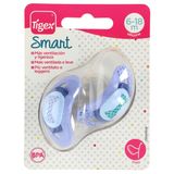 Chupete Silicona Tigex 6-18 Meses Envase 2 Uds (85070)