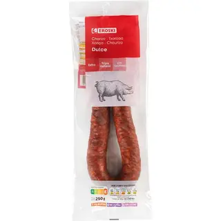 Chorizo Extra Dulce Eroski, Sarta 250 G