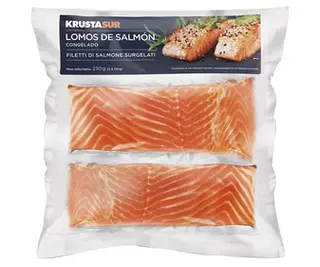 Lomos Salmon Atlantico Sin Piel Krustasur 2X125G