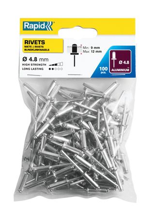 Rebites 4.8X16Mm. Alu Bolsa 100 (80159587)