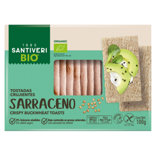 Tostadas Ligeras Trigo Sarraceno Santiveri 100Gr. Eco