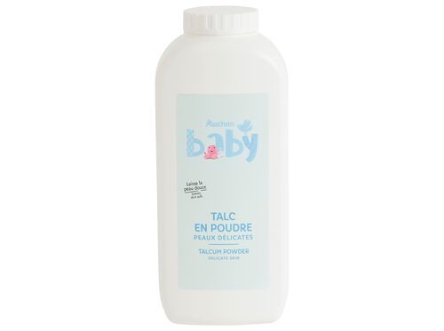 PÓ TALCO AUCHAN BABY PELES DELICADAS 250G