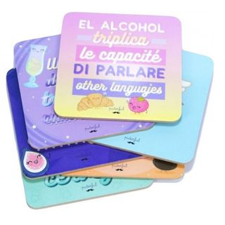 Pack Posavasos con Mensajes - Puterful by Primor - Multicolor 8436544264387