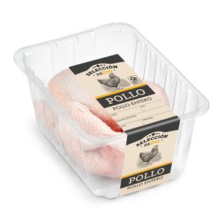 Pollo Entero Limpio Selección De Dia Bandeja 1.8 Kg Aprox.