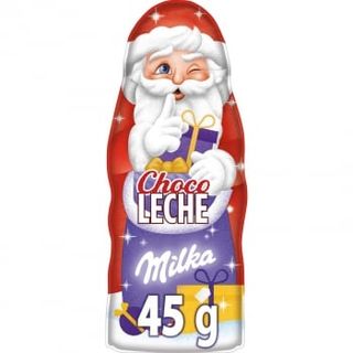 Figura De Chocolate Con Leche Santa Claus Milka 45 G.