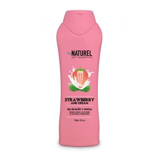Gel de Baño y Ducha Fresa y Crema - Naturel Art Cosmetics - 750 ml 8429014014254