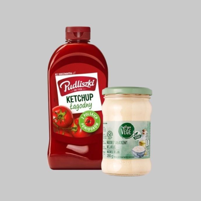 Ketchup, majonez, musztarda, chrzan