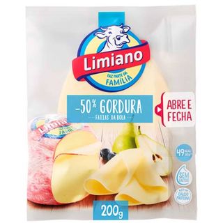 Queijo Flamengo sem Lactose Light Fatiado Limiano (emb. 200 gr)