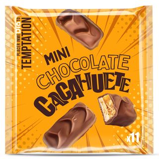 Mini Barritas De Chocolate Y Cacahuete Temptation De Dia Bolsa 250 G