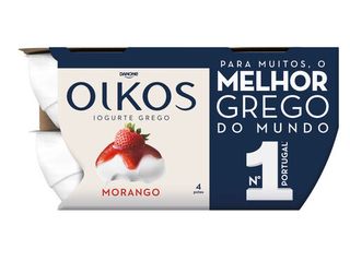 IOGURTE GREGO OIKOS DANONE:MORANGO 4X110G