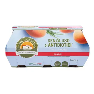 Uova Allevate A Terra Sapor Di Cascina 6PZ