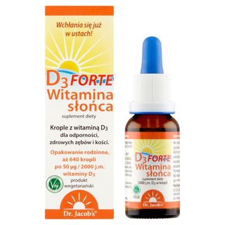 Dr. Jacob's Suplement diety witamina słońca D₃ forte 20 ml