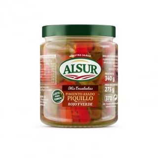 Ensalada De Pimiento Del Piquillo Rojo Y Verde Asado Alsur 275 G.