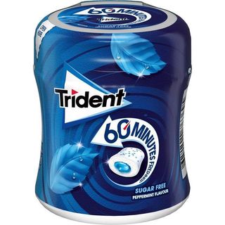 Chicle De Menta 60 Minutos Lc Trident, Bote 68,2 Gr. (25913393)