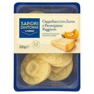 SAPORI & DINTORNI CONAD Cappellacci con Zucca e Parmigiano Reggiano 250 g - 8003170080058