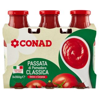 CONAD Passata di Pomodoro Classica 3 x 350 g - 8003170018655