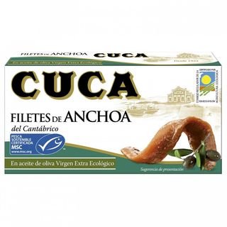 Anchoa Aceite Oliva Virgen Extra Eco Cuca P.E. 29 Gr. P.N. 48 Gr.