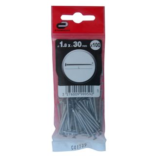 100 Pregos Cab Chata Aco Pol 1.8X30 (15673756)