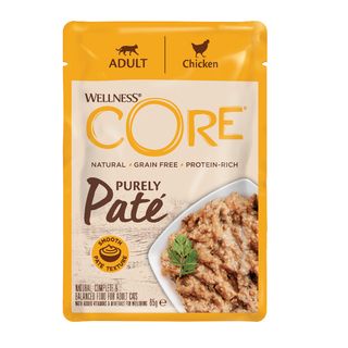 Wellness Core Adult Purely Pollo En Paté Sobre Para Gatos 0.085Kg