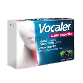 Vocaler Czarna porzeczka 12 mg + 8,5 mg 12 pastyl.