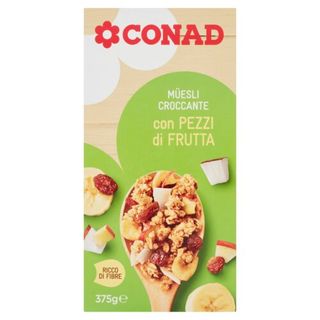 CONAD Müesli Croccante Con Pezzi di Frutta 375 g - 8003170039575