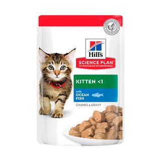 Hill’S Science Plan Kitten Pescado Azul Sobre Para Gatos 0.085Kg