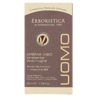 l'Erboristica Uomo Crema Viso Idratante Anti-rughe Acido Ialuronico + Vitamina B5 50 ml