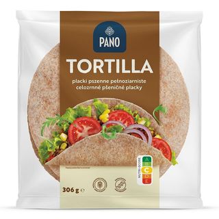 Pano Tortilla Wraps Placki pszenne pełnoziarniste 306 g