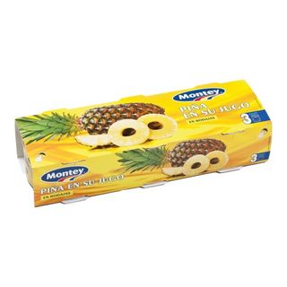 Piña En Su Jugo Montey 3X227 Gr