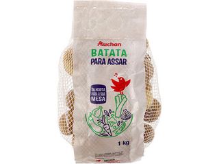 BATATA BRANCA AUCHAN:PARA ASSAR 1 KG