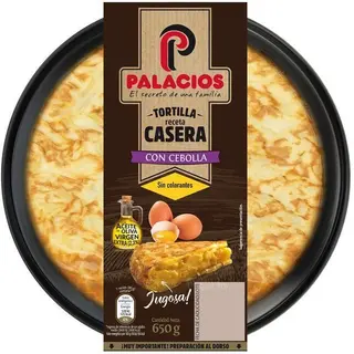 Tortilla Al Plato Con Cebolla Palacio, 1 Ud, 650 G