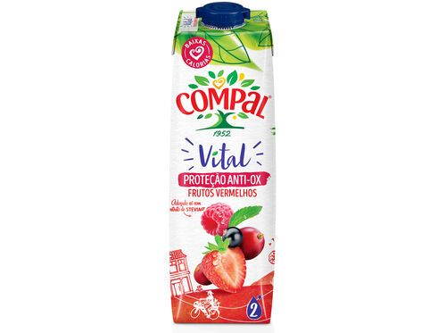 NÉCTAR COMPAL VITAL FRUTOS VERMELHOS 1L