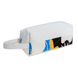 Life Kosmetyczka Biała z Zawieszką Wzór Niebieski