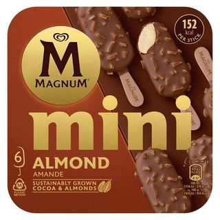 Helado Mini Almendrado Magnum, 6 Uds, Caja 266 G (25978297)
