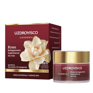 Uzdrovisco Gardenia Krem kolagenowy naprawczy na noc 50ml