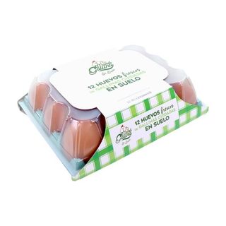 MAMÁ GALLINA Huevos M/L Gallinas En Suelo, 12Ud