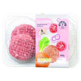 Hambúrguer de Porco Continente Fácil & Bom (emb. 480 gr (4 un))