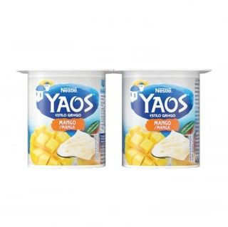 Yogur Griego Con Mango Nestle - Yaos Sin Gluten 4 Uds. De 115 G.