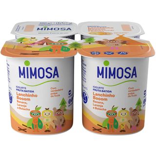 Iogurte Polpa Banana, Laranja e Bolacha Mimosa (emb. 480 gr (4 un))