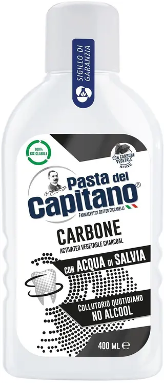 PASTA DEL CAPITANO COLLUTORIO CARBONE 400ML   FAR0330