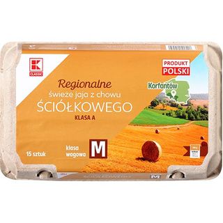 K-Classic Jaja ściółkowe M 15 szt.