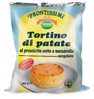 Tortino di patate al prosciutto cotto e mozzarella